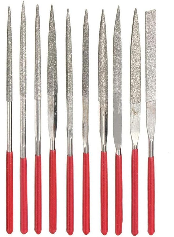 Yakamoz مجموعة أدوات ملفات الماس الصغيرة 10 قطع 2x100 مم - Image 1