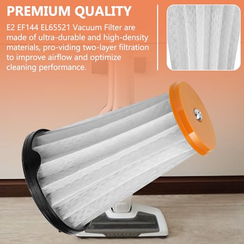 HASMX Vacuum Filter E2 Replacement for Electrolux Ergorapido EL2000 Stick Vacs & Rapido EL800 Hand Vacuums, Vacuum Cleaner Filter Replaces Part Numbers: E2, Style 2, EF144, EL65521, EL65521A (2-Pack) - Image 3