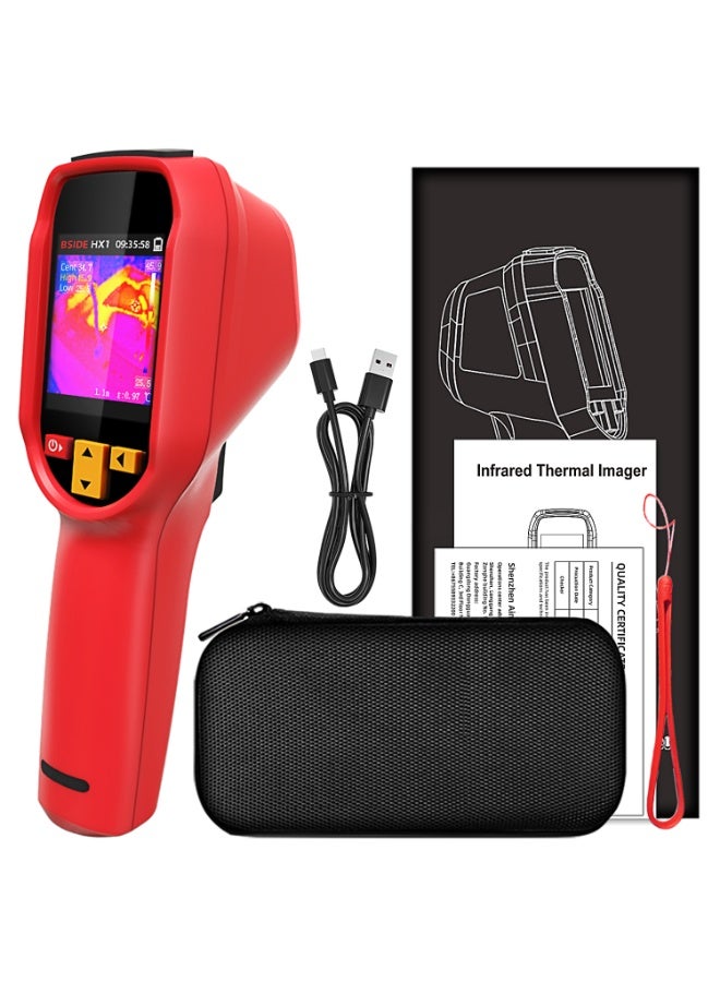 BSIDE HX1 Infrared Thermal Imager Resolution 240x240 HD Handheld Thermal Imager 15 Thermal Palettes Full Viewing Angle 2.4-inch TFT LCD Display For Home Inspection, HVAC and Electrical 25Hz Refresh Rate Temperature Measurement Range -20-550°C [-4℉~1022℉] - Image 1