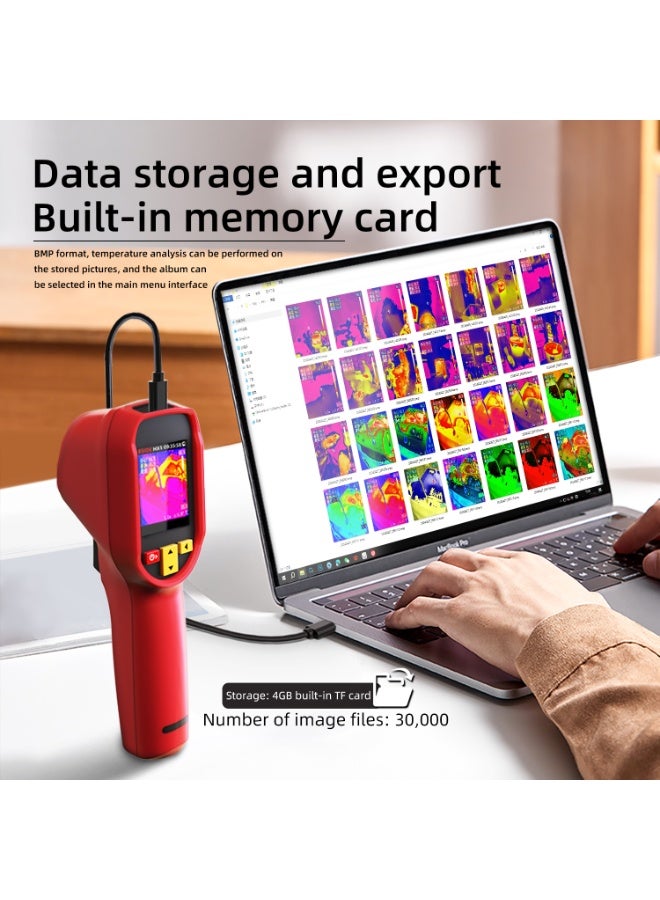 BSIDE HX1 Infrared Thermal Imager Resolution 240x240 HD Handheld Thermal Imager 15 Thermal Palettes Full Viewing Angle 2.4-inch TFT LCD Display For Home Inspection, HVAC and Electrical 25Hz Refresh Rate Temperature Measurement Range -20-550°C [-4℉~1022℉] - Image 5