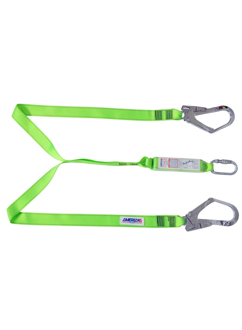 Ameriza Vertex Twin Webbing Lanyard with Energy Shock Absorber