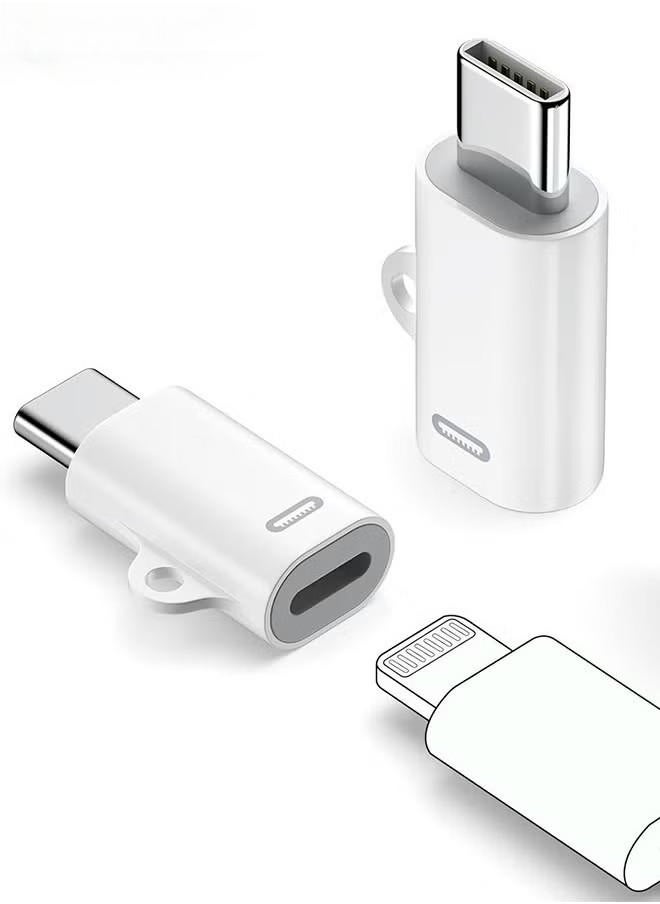 Generic - 2 Pack USB C to light-ning adapter, Type C Female to light-ning Male Adapter,Compatible with iPhone 15/15 Plus/15 Pro/15 Pro Max iPad Air and More Type C Devices Charging Support Data Transmission - Image 1