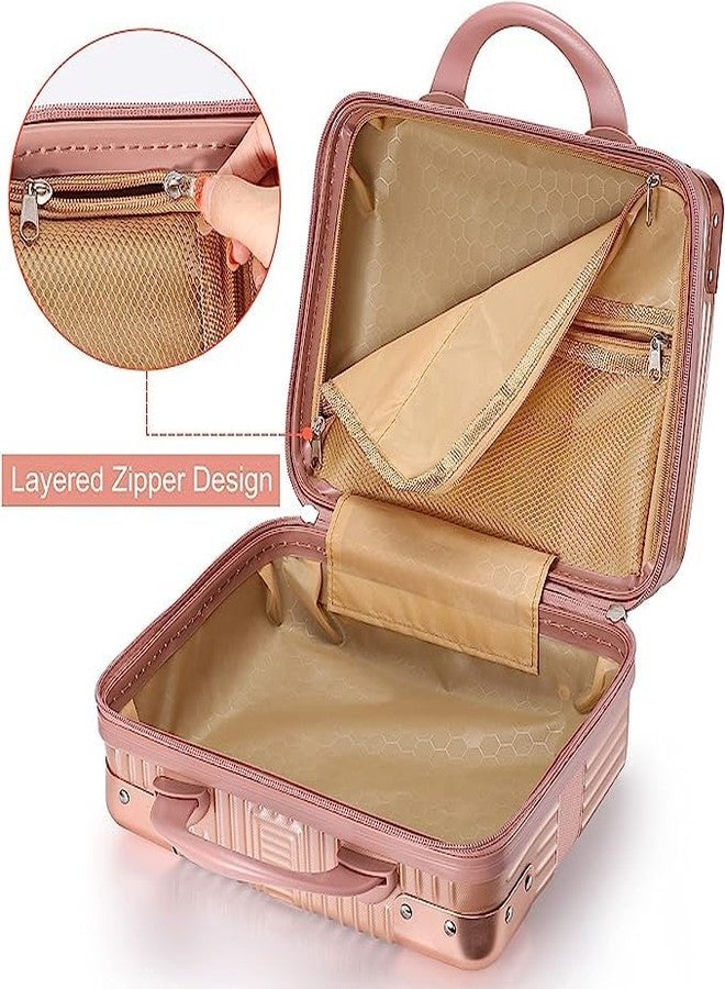 JUVIW Makeup Luggage Bag Cosmetic Travel Case Portable Lightweight Waterproof Beauty Case Makeup Zipper Toiletry Vanity Cosmetic Bag for Women Girl (JK-46) - Image 3