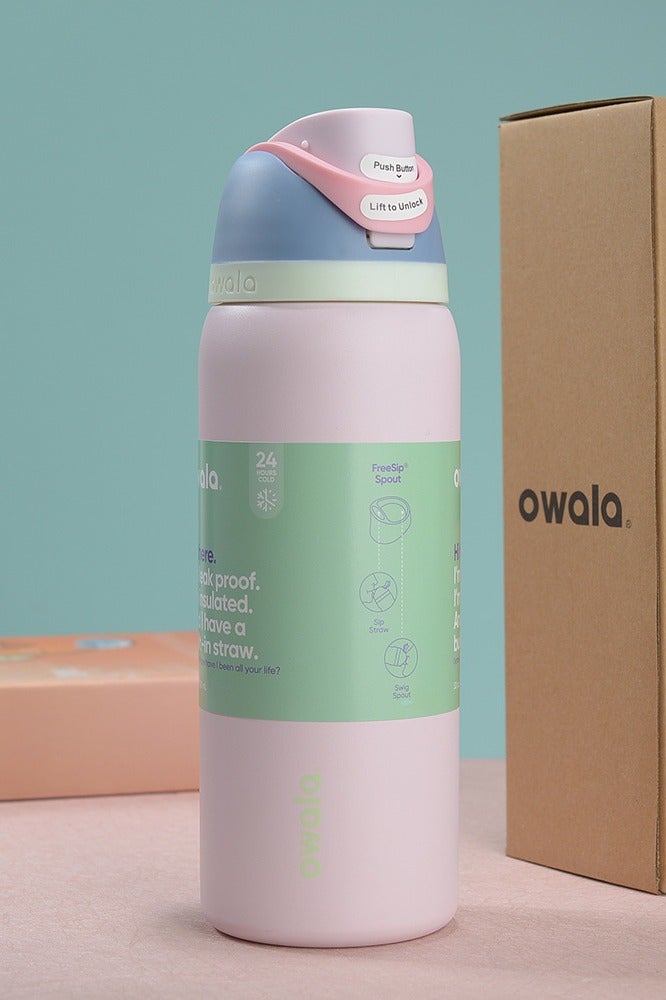 Owala Owala FreeSip Insulated Stainless Steel Water Bottle With Straw For Sports Travel And School BPA Free Sports Water Bottle 32oz
