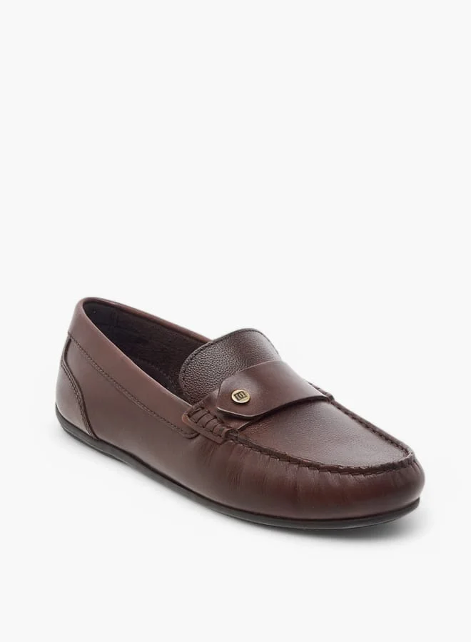 Mister Duchini Boys Textured Slip-On Moccasins