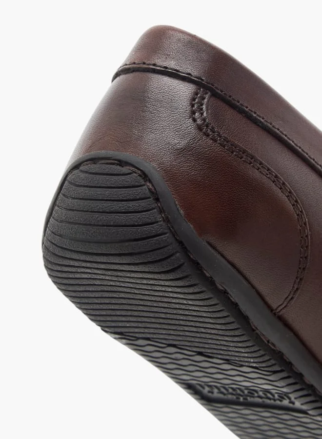 Mister Duchini Boys Textured Slip-On Moccasins