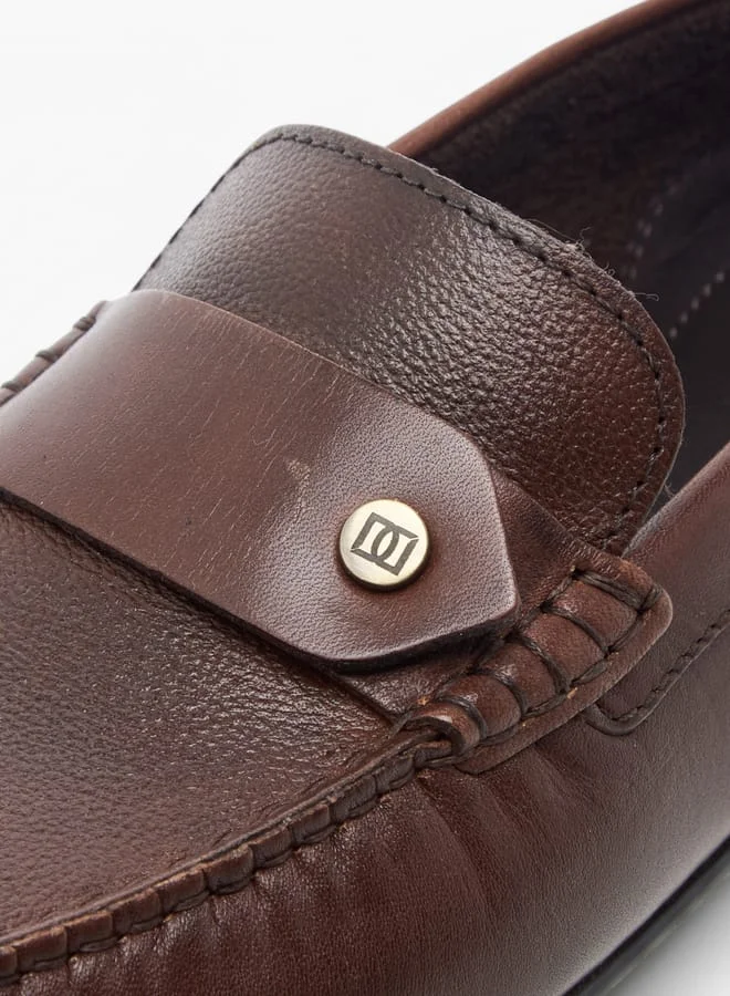 Mister Duchini Boys Textured Slip-On Moccasins