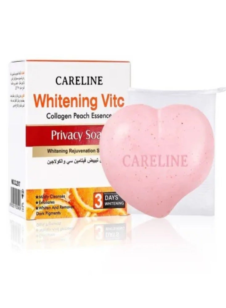 Careline Whitening Vitc Soap Privacy Soap with Vitamin C and Collagen 80 g - Image 1