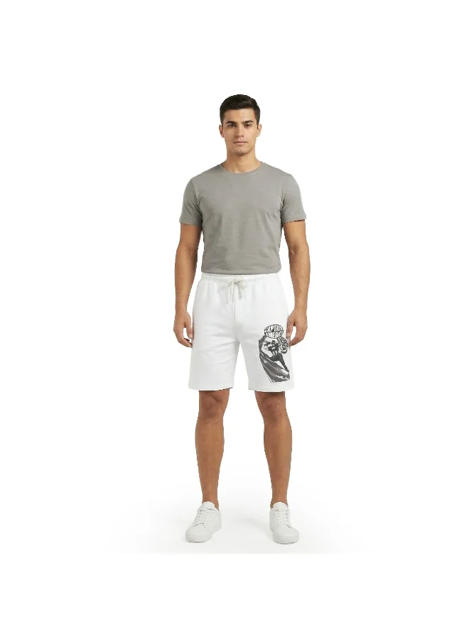 مارفل Men’s Captain America Graphic Printed Cotton Shorts