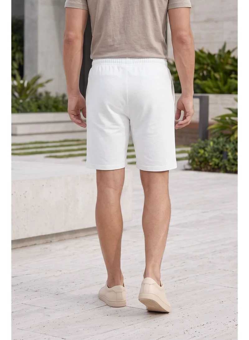 مارفل Men’s Captain America Graphic Printed Cotton Shorts
