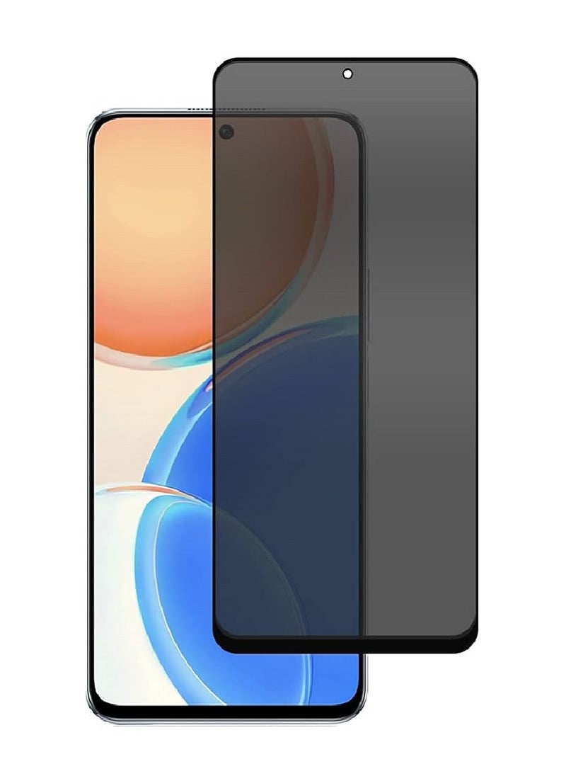we3 Tempered Glass Screen Protector Anti-Spy Privacy Designed For Honor X8 Full Glue Edge to Edge Full Screen Coverage And Bubble Free  - Image 1