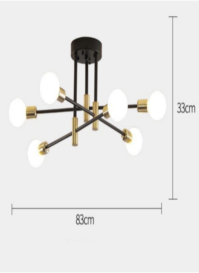 MIXDE - Modern Ceiling Lighting 6 Lights Adjustable(Bulbs NOT Included) - Image 1