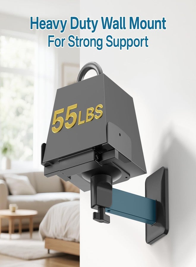 Chunxiao Pair of Adjustable Speaker Wall Mount for Klipsch Bookshelf Speaker Mount - Heavy Duty Side Clamping Wall Speaker Mounts for Klipsch R-40PM R50M RP-500M II RP-600M II Speaker Mount, 55 LBS Capacity - Image 5