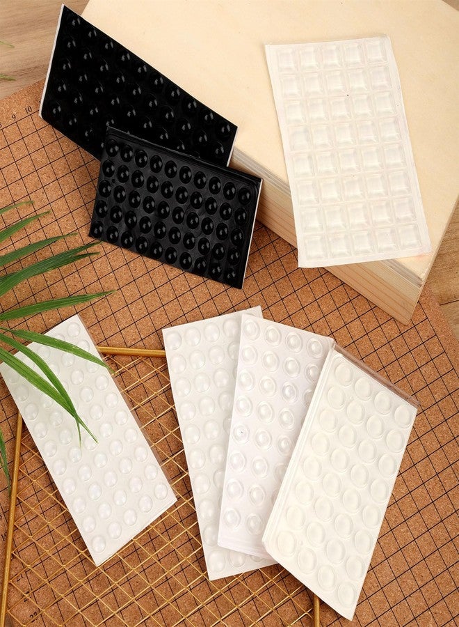 NQEUEPN 304pcs Bump Dots for Visually Impaired, Rubber Adhesive Bumper Dots Tactile Stickers Tactile Dots Low Vision Gifts Reading Auxiliary for The Blind Low Vision Elderly(Clear, Black) - Image 3
