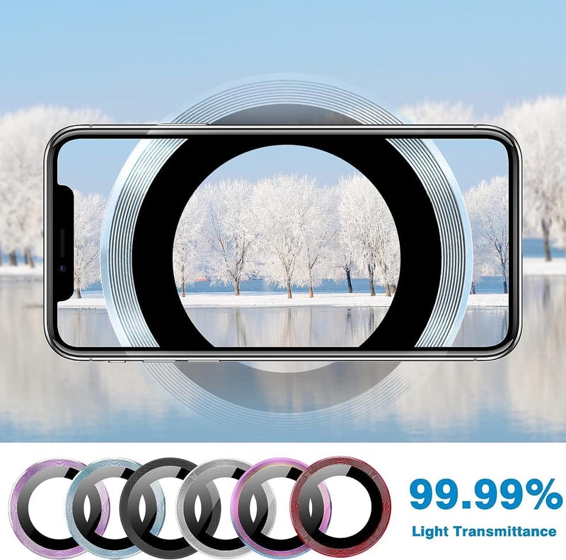 ZARALA Camera Lens Frame Glass Compatible with Oneplus Nord 4 Tempered Glass Aluminum Alloy Frame Individual Camera Lens Protector Cover (, Silver) - Image 4