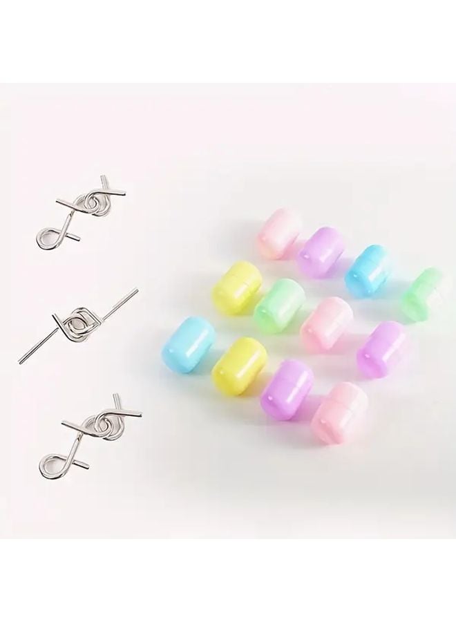 8pcs Metal Magic Puzzle Ring Set Iron Twisted Egg Game For Party Entertainment - Image 4