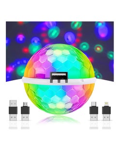 Excefore Disco Ball Light, USB Rechargeable Battery Disco Lights, DJ Disco Ball Stage Lights, Create a Festive Atmosphere for Parties, KTV, Birthday  - Image 1