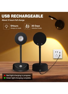 GoodTool 1200mAh Motion Sensor Wall Light rechargeable Night Light 360°Flexible Rotation  Bedside Reading Lamps with 3 Color Temperature for  Hallway Wall Stair Kids Room  - Image 4