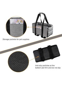 HOOKOR Pet Safety Booster Seat, Central Car Seat for Cats and Small Dogs, Puppy Car Seat Pet Basket, Car Console Armrests Dog Travel Bed Bag for Small Pets up to 13lbs  - Image 4