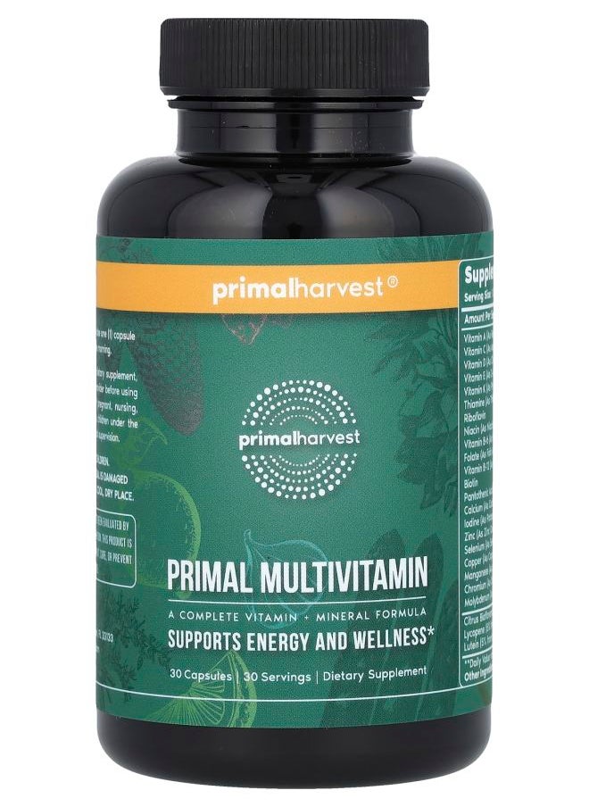 Primal Harvest Primal Multivitamin 30 Capsules 