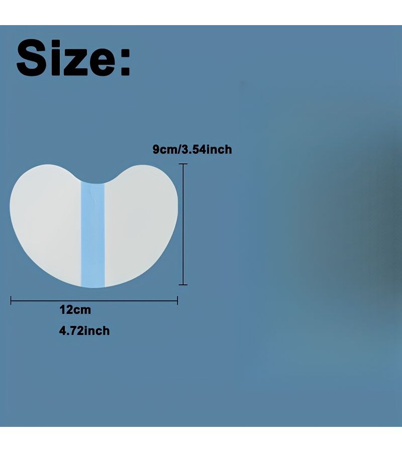 8 Pcs Heart Shaped Shoe Covers Transparent Self Adhesive Water Resistant Rain Protector Easy to Apply Remove for All Shoes - Image 4
