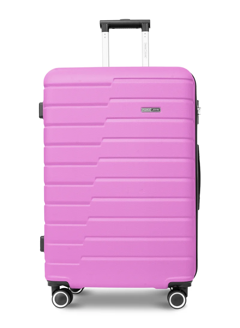 PARAJOHN Cabin Size Lightweight ABS Hardside Spinner Luggage Trolley -20 Inch | Carrying 10KG 4 Wheel Hardshell Suitcase-Pink