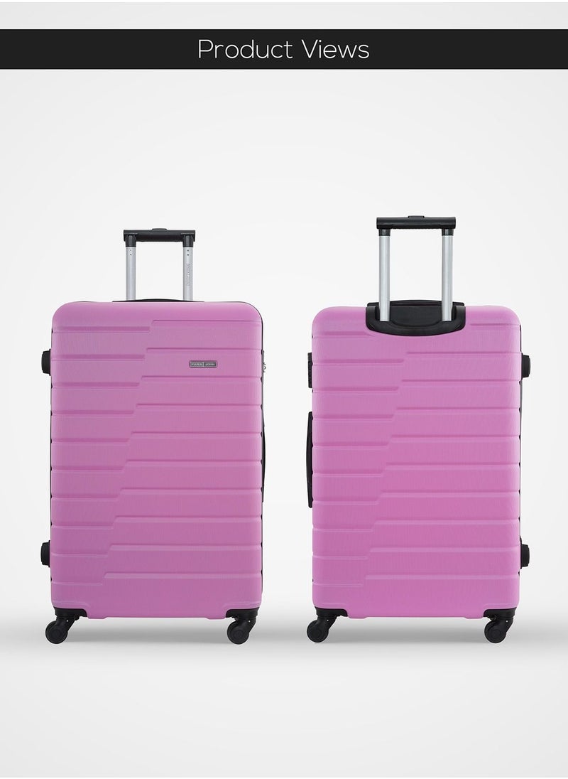 PARAJOHN - Beta Cabin Size ABS Hardside Spinner Luggage Trolley 20 Inch Pink - Image 1