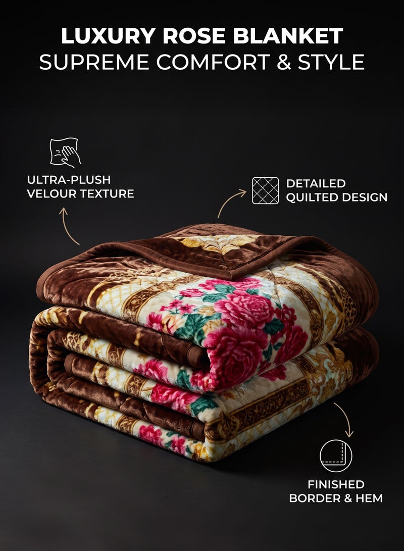 Stargold Heavyweight Single Blanket 160x220cm 4KG 2Ply Blanket for Winter – Ultra Soft Plush Double Sided Flannel Fleece Bed Blanket, Comfort Double Layer Eco Throw Blanket for Double Bed Size, SG-BL2061 - Image 2