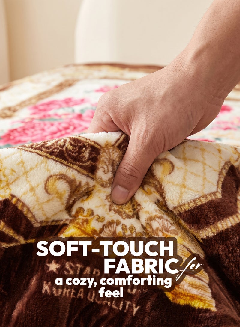 Stargold Heavyweight Single Blanket 160x220cm 4KG 2Ply Blanket for Winter – Ultra Soft Plush Double Sided Flannel Fleece Bed Blanket, Comfort Double Layer Eco Throw Blanket for Double Bed Size, SG-BL2061 - Image 3