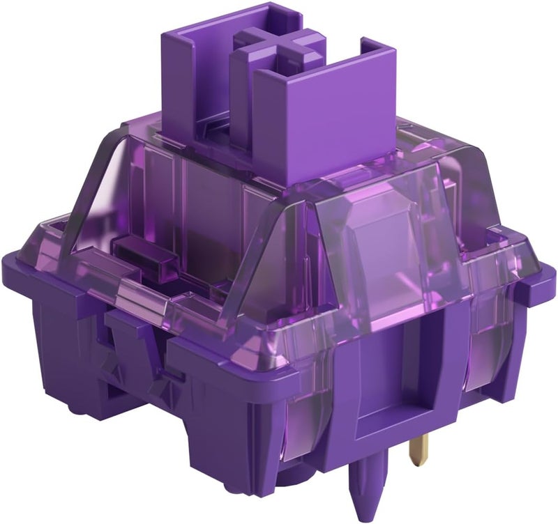 AKKO V3 Lavender Purple Pro Keyboard Switch with Dustproof Stem for Mechanical Gaming Keyboard, 5-Pin Tactile Switches (45pcs) - Image 1