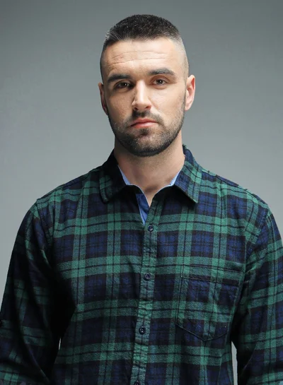 HIGH STAR Regular Fit Green Checked Casual Shirt for Men