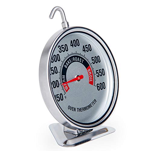 defull Oven Thermometer Extra Large 3" with Easy-Read Dial | 150-600F Pro Accurate Temp Gauge for Kitchen, Baking, Grill & Meat | Hang or Stand for Gas/Electric Ovens - Image 3