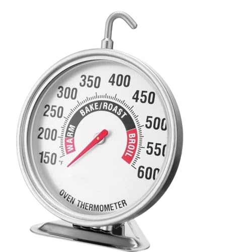 defull Oven Thermometer Extra Large 3" with Easy-Read Dial | 150-600F Pro Accurate Temp Gauge for Kitchen, Baking, Grill & Meat | Hang or Stand for Gas/Electric Ovens - Image 1