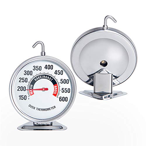 defull Oven Thermometer Extra Large 3" with Easy-Read Dial | 150-600F Pro Accurate Temp Gauge for Kitchen, Baking, Grill & Meat | Hang or Stand for Gas/Electric Ovens - Image 2