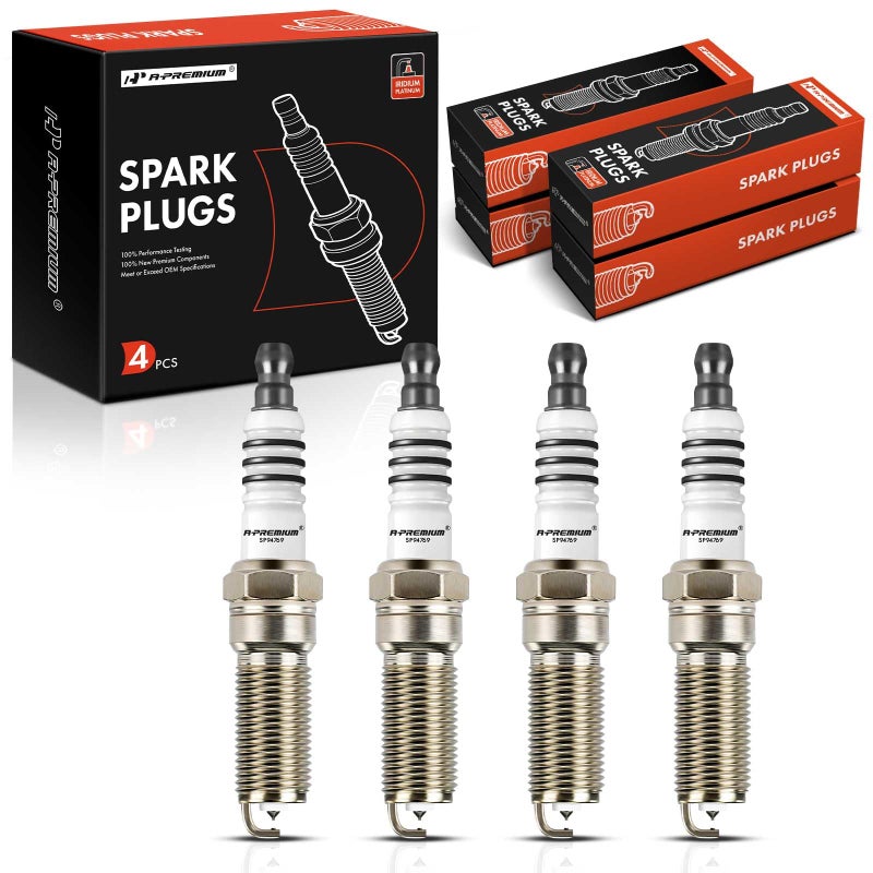 APremium Iridium Platinum Spark Plugs Compatible with Ford Escape 20132016 Fusion 20132014 Fiesta 20142019 Transit Connect 20142016 16L Pack of 4