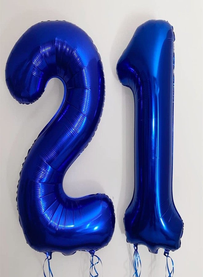 بي بي پوّل بالونات زرقاء داكنة رقم 2، بالون عيد ميلاد أزرق داكن 40 بوصة، بالونات رقمية كبيرة من رقائق المايلر على شكل رقم 2 لحفلات أعياد الميلاد، حفلات التخرج، حفلات استقبال المولود، وحفلات الذكرى السنوية - Image 3