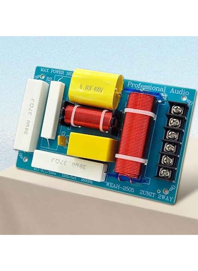 200W 2 Way Crossover HiFi Sound Speakers Treble Bass Frequency Dividers System Filter - Image 4