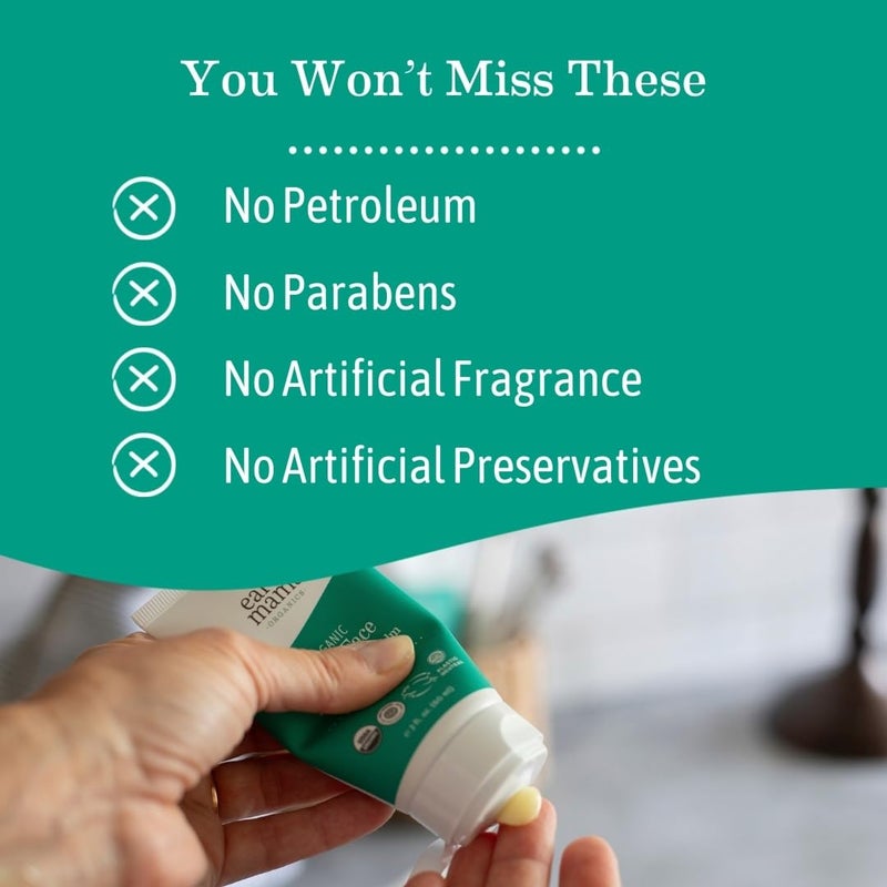 Earth Mama Organic Baby Face Nose & Cheek Balm | Moisturizer with Calendula Oil for Dry Skin Care, Natural Petroleum Jelly Alternative (2-Fluid Ounce) - Image 2