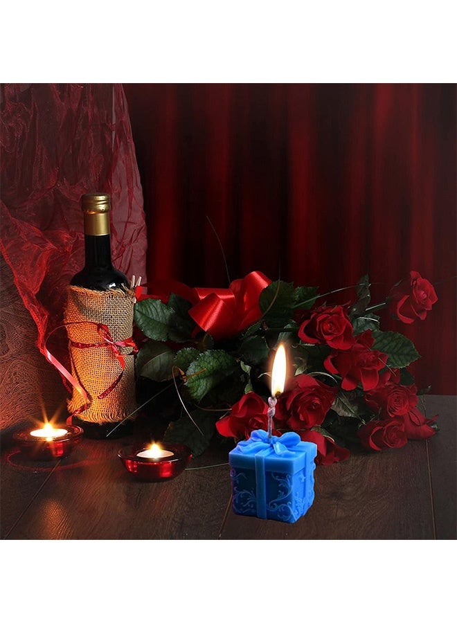 Peachjoy 2PCS Gift Box Silicone Candle Molds Soap Molds Fondant Cake Chocolate Candy Mould Epoxy Resin Casting Mold for Making Wax Candles, Soaps,Polymer Clay, Home Party Decor - Image 4