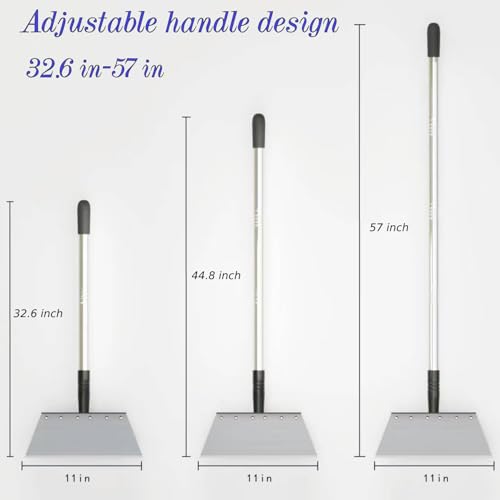RISETEX Multifunctional Garden Shovel – 54" Heavy Duty Stainless Steel Cleaning Tool with Adjustable Handle for Weeding, Lawn Edging, Snow/Ice Removal & Digging, Durable Outdoor Spade & Scraper - Image 3