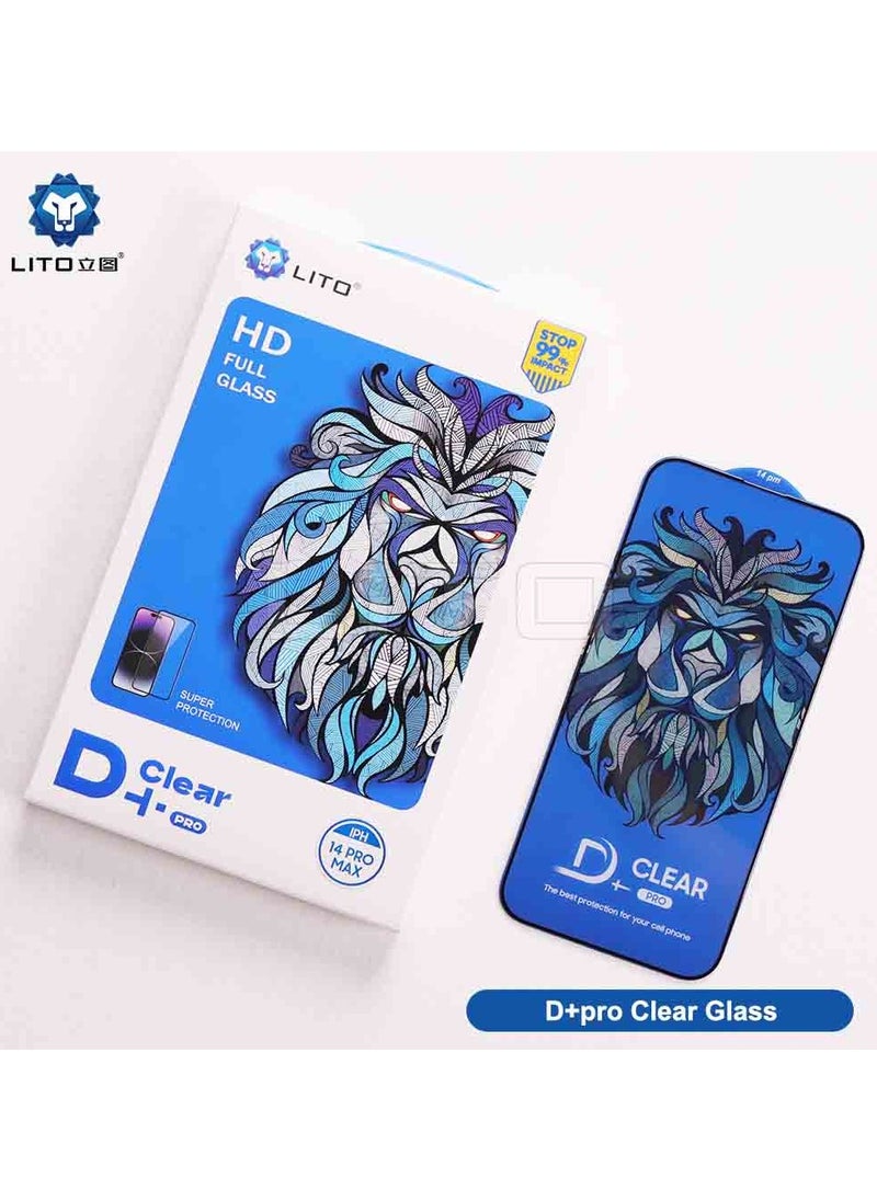 Lito - Lito D+ Pro High Definition Tempered Glass Screen Protector For IPhone 15 Pro Max - Image 1
