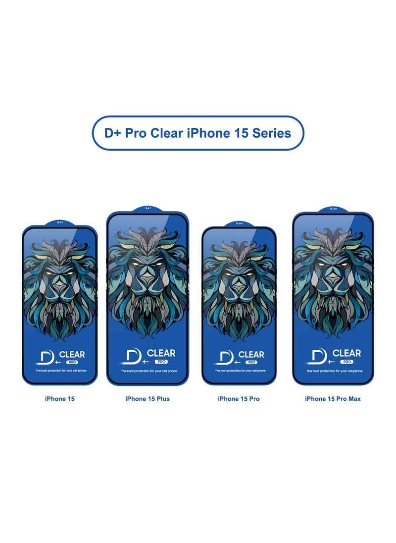 Lito - Lito D+ Pro High Definition Tempered Glass Screen Protector For IPhone 15 Pro Max - Image 1