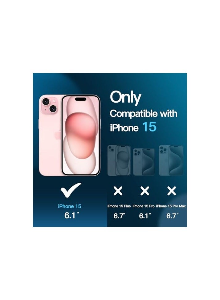 جي تيك واقي شاشة بتغطية كاملة من JETech لهاتف iPhone 15 مقاس 6.1 بوصة، طبقة من الزجاج المقوى بحافة سوداء مع أداة تثبيت سهلة، صديق للحافظة، شفاف عالي الدقة، 3 عبوات - Image 2