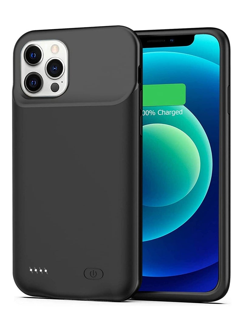 Black Battery Case for iPhone 14 Pro: 3500 mAh Rechargeable Extended Battery Pack and Protective Charging Case for 6.1-Inch iPhone 14 Pro - Image 3