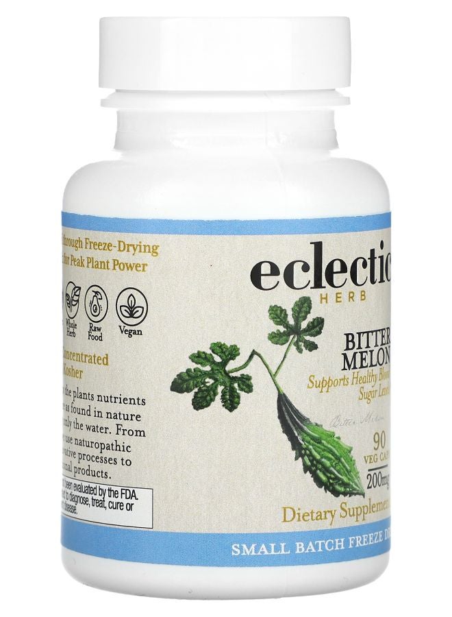 Eclectic Herb Freeze Dried Bitter Melon 200 mg 90 Veg Caps - Image 2