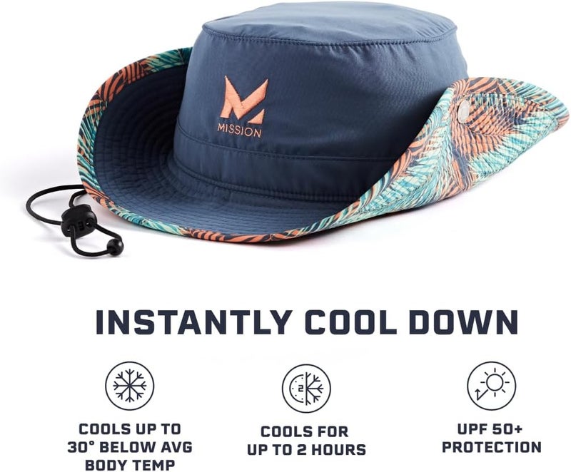 Mission Cooling Bucket Hat - Unisex Wide-Brim Hat for Men & Women - Lightweight, Foldable & Durable - Cools Up to 2 Hours - Image 4