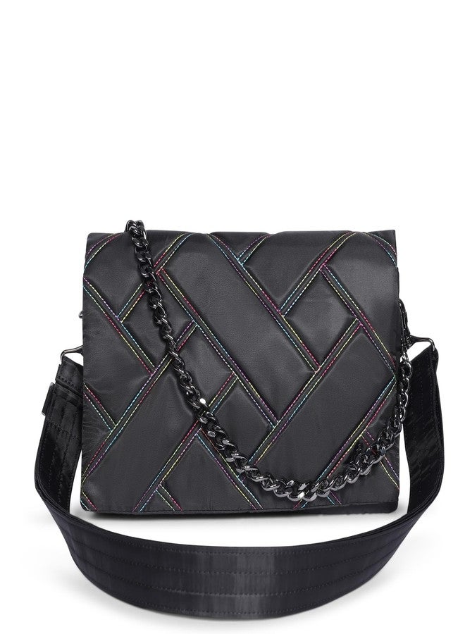 لوج حقيبة كتف لوغ هادل، لون الشمبانيا المعدني - Image 5