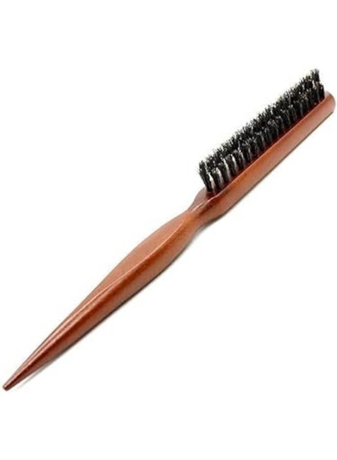 Wooden Hair Brush for Frizz and Reduce Shedding - Wooden Hair Brush Anti Shedding - Frizz Treatment and Hold Hair No Gel - Soft Nylon Bristles for All Hair Types - Image 5