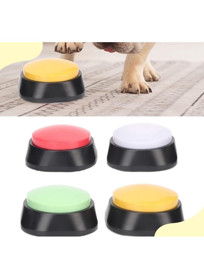 زر تسجيل صوتي، أزرار للكلاب للتواصل مع الحيوانات الأليفة، لعبة جرس تنبيه للكلاب، تسجيل وتشغيل لمدة 30 ثانية، هدية مضحكة للدراسة والمكتب والمنزل (أزرق + برتقالي + أصفر) - Image 3