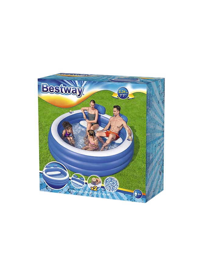 Bestway بركة عائلية سبلاش بارادايس 231x219x79 سم  - Image 1